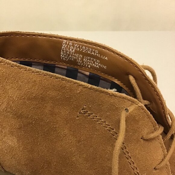 White Mountain 5.5 Kahlua Suede Leather Women’s Wedge Ankle Boots Chestnut Flaws - Picture 10 of 12